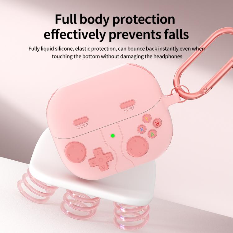 Silikoneetui i retro gaming-stil til Samsung Galaxy Buds3/Buds3 Pro - Pink