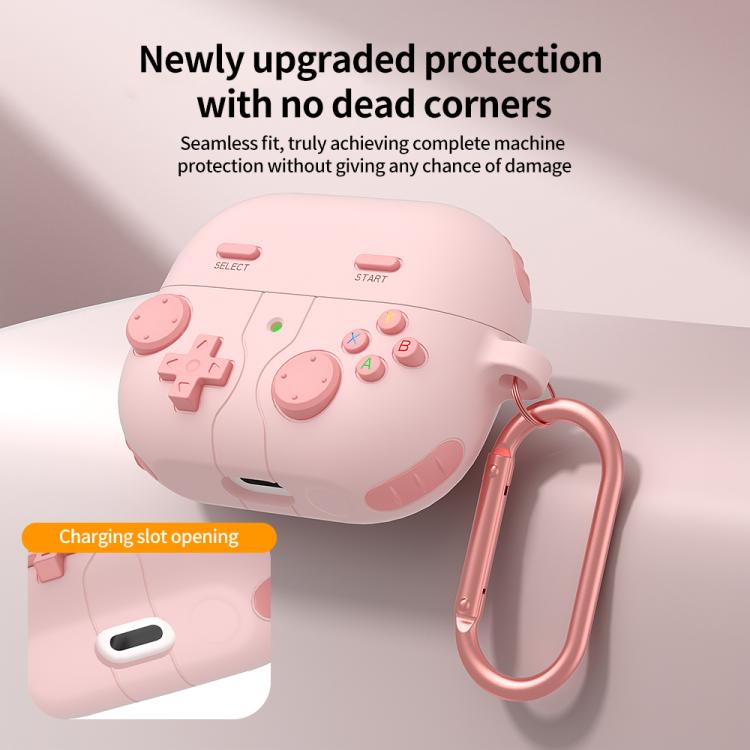 Silikoneetui i retro gaming-stil til Samsung Galaxy Buds3/Buds3 Pro - Pink