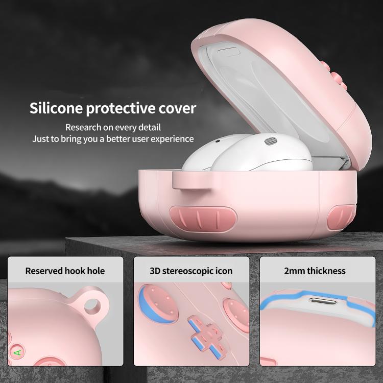 Silikoneetui i retro gaming-stil til Samsung Galaxy Buds Live - Pink