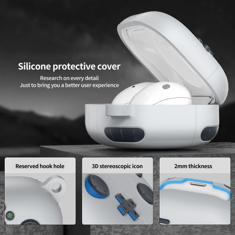 Silikoneetui i retro gaming-stil til Samsung Galaxy Buds Core - Lysegrå