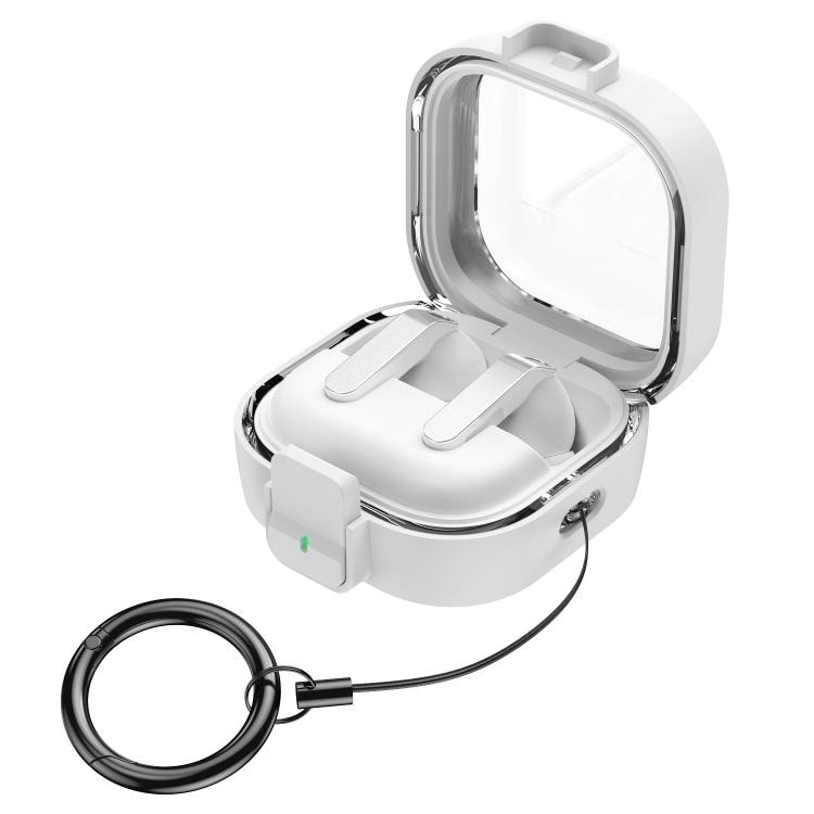 Hovedtelefonetui med kliklås til Galaxy Buds4 og Buds4 Pro – Hvid