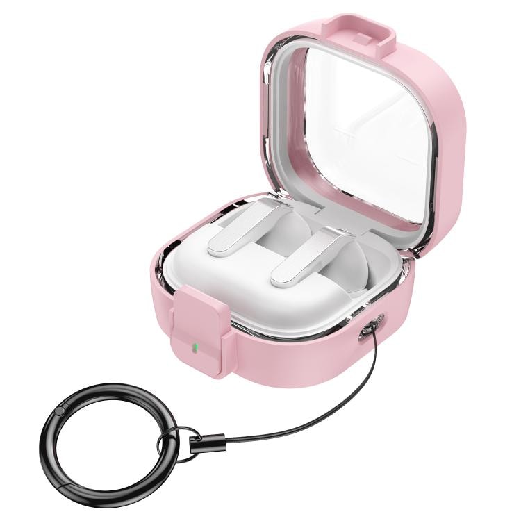 Hovedtelefonetui med kliklås til Galaxy Buds4 og Buds4 Pro – Rosa