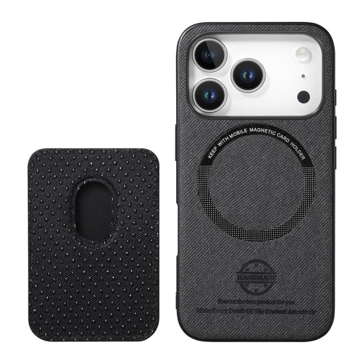 Magnetisk mobiletui i kunstlæder med kortholder til iPhone 13 Pro Max - Svart