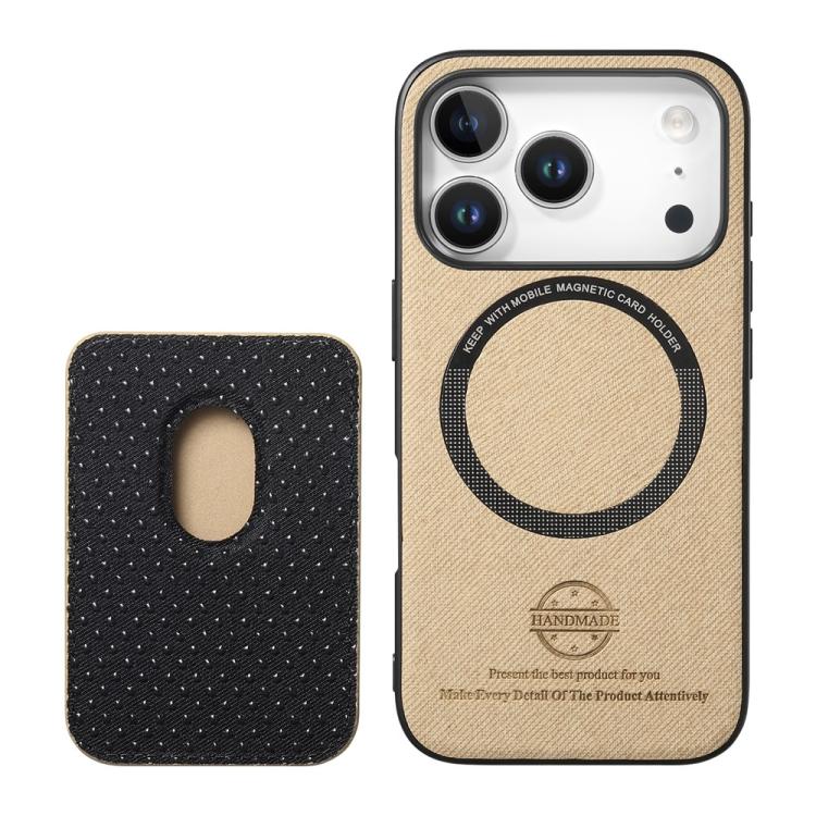 Magnetisk mobiletui i kunstlæder med kortholder til iPhone 12 - Khaki