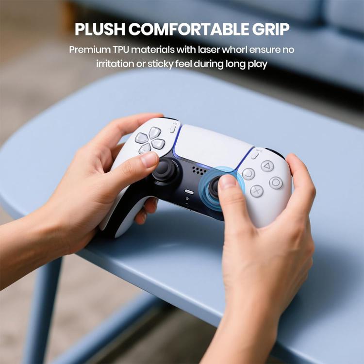 Joystickgreb til PS5/PS4, 10-pak – Svart / Erstatningshætter til analogstikker