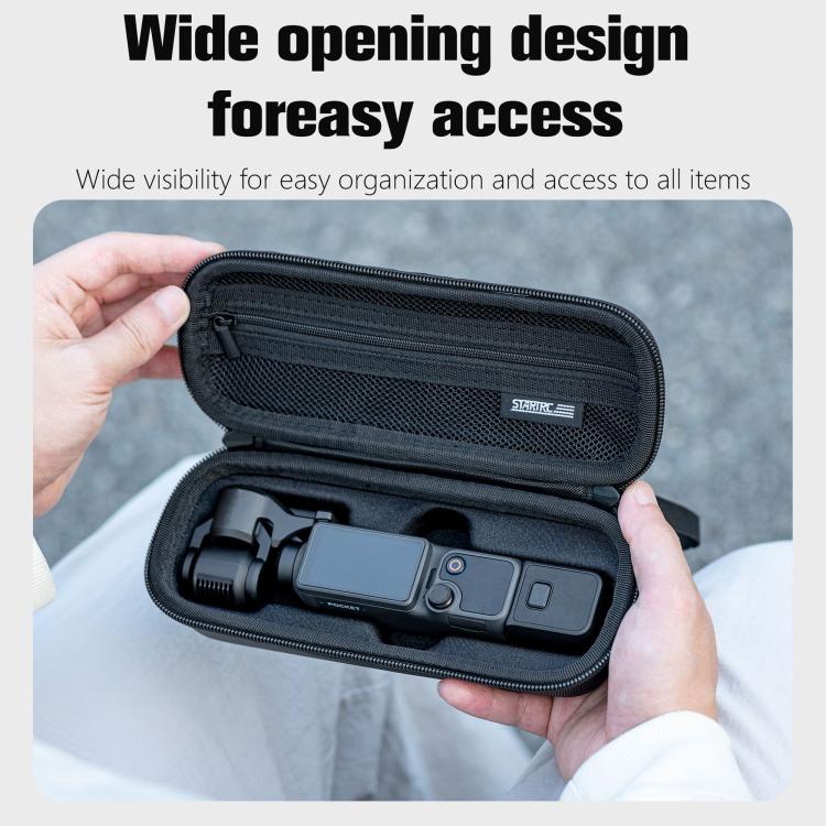 Opbevaringsetui til DJI Osmo Pocket 4 – Svart / Kamerataske med netlomme
