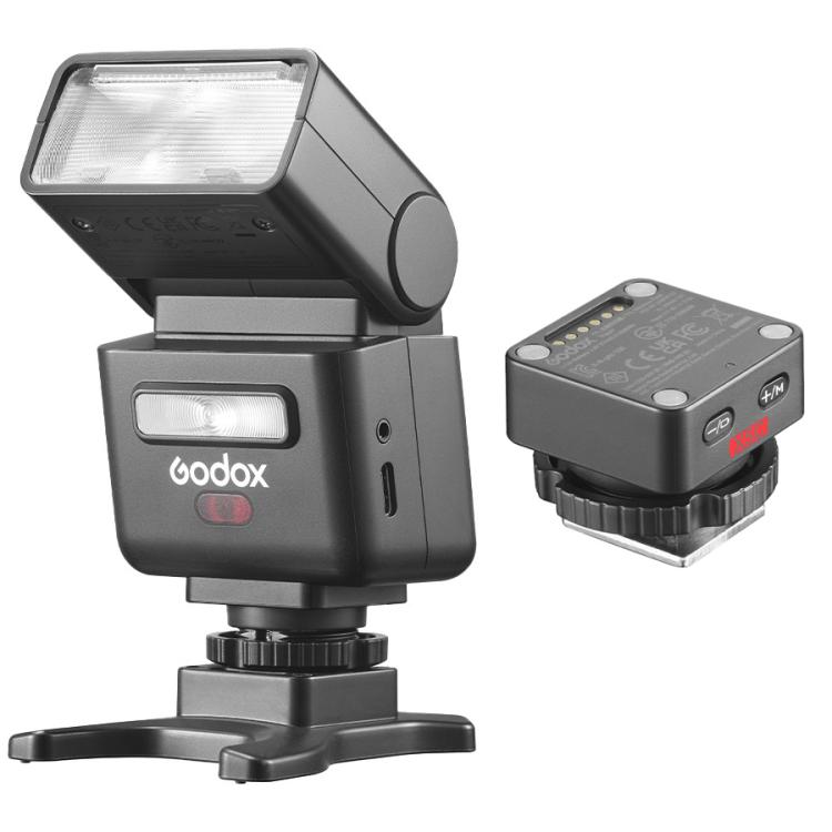 Godox iT32 med X5 TTL-udløser til Canon – Svart / kamerablitz med trådløs TTL-udløser