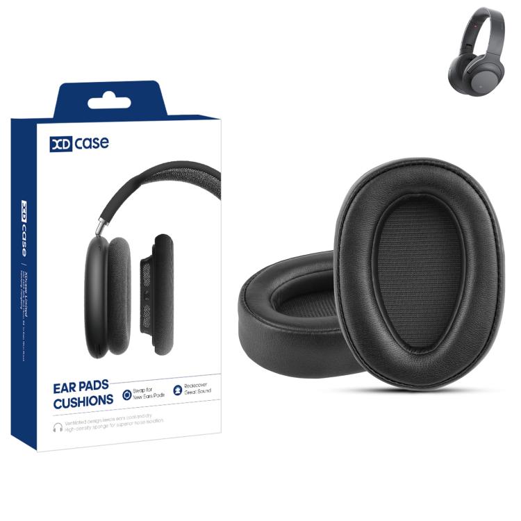 Ørepuder i kunstlæder til Sony MDR-100ABN/WH-H900N – svart / reservepuder