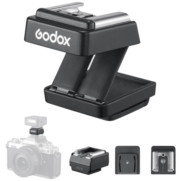 Godox FS-R sammenklappelig hot shoe-forhøjer / sammenklappelig hot shoe-forhøjer til kamerablitz