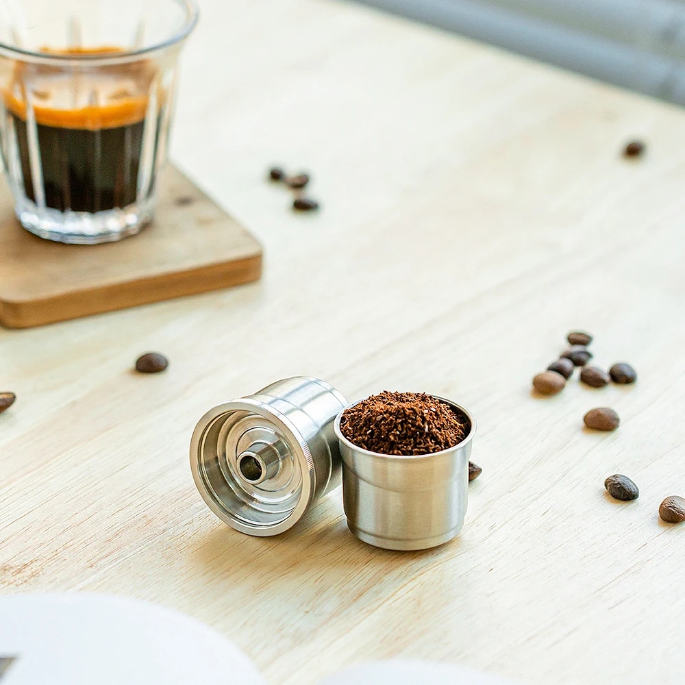 Genanvendelige kaffekapsler i rustfrit stål til illy X7, illy Y3 og illy Y5 – 2-pak