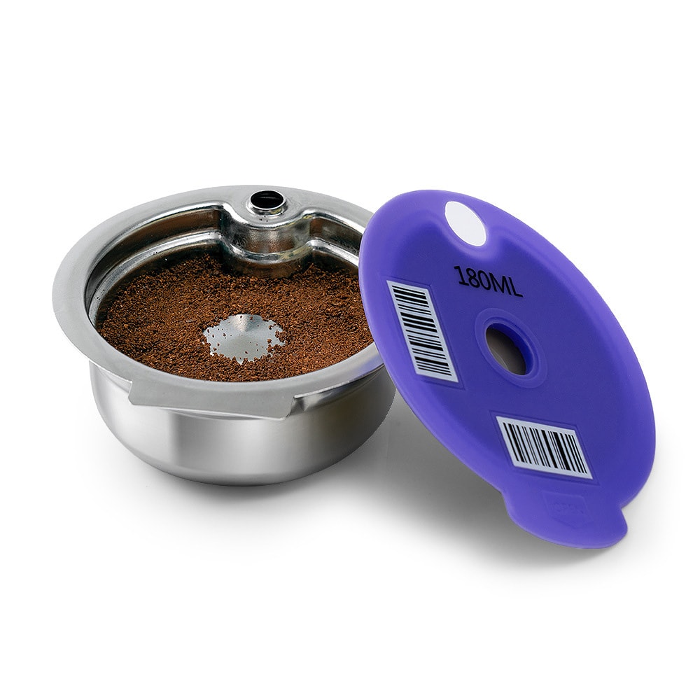 Genanvendelig kaffekapsel på 220 ml i rustfrit stål til Tassimo-kaffemaskinen