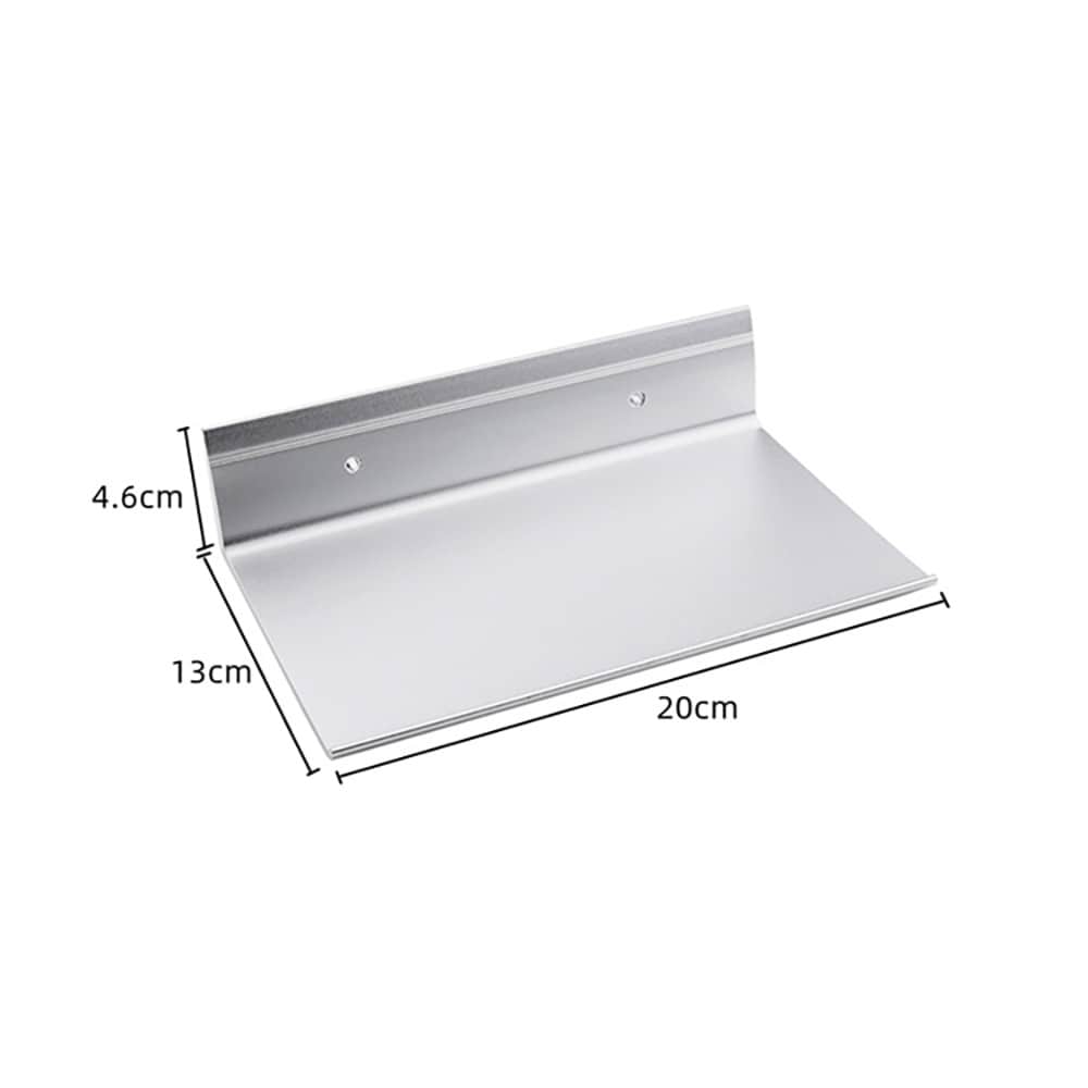 Badeværelseshylde i aluminiumslegering 20 x 13 cm / væghylde til badeværelse / opbevaringshylde