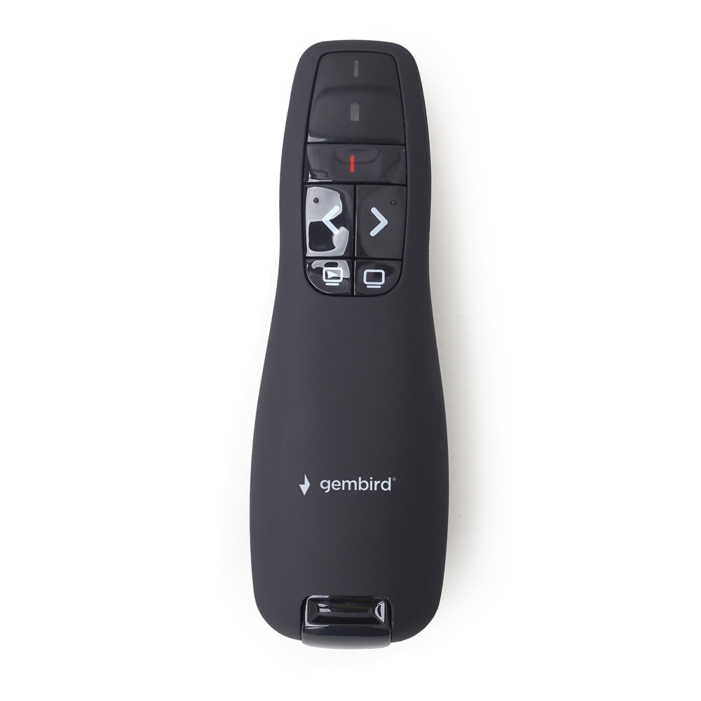 Trådløs præsentationsfjernbetjening med laserpointer / PowerPoint-fjernbetjening / USB-præsentationsenhed 2,4 GHz
