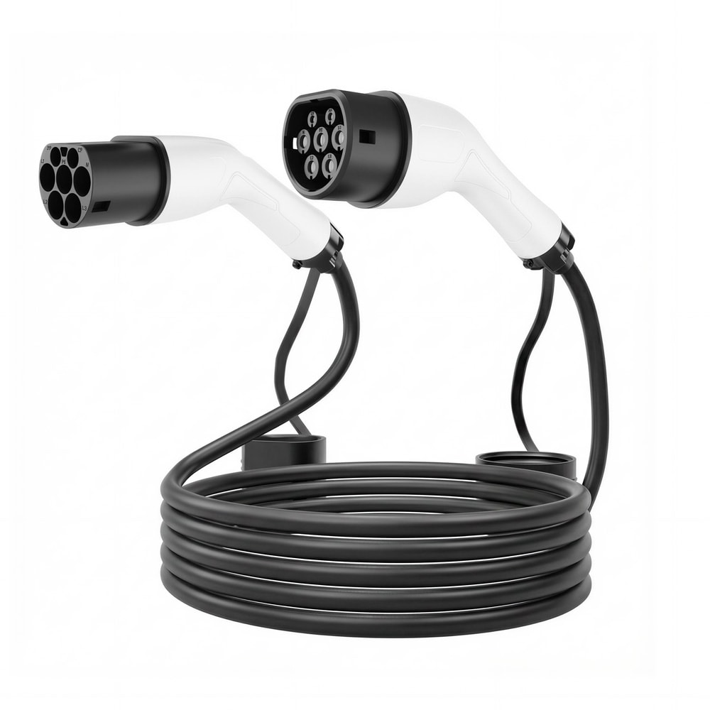 EV-ladekabel Type 2 16 A 1-faset 3,7 kW 8 m / Type 2-ladekabel til elbiler