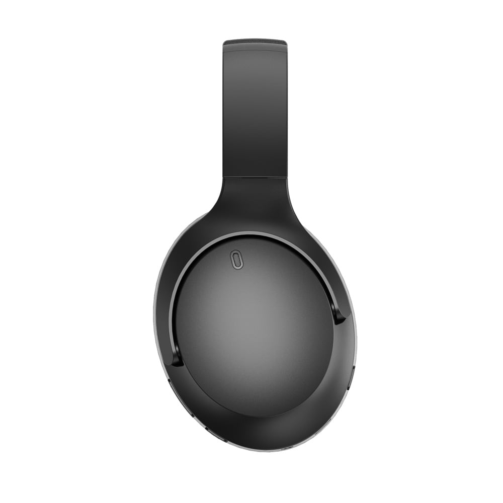 Bluetooth-headset med ANC / trådløse hovedtelefoner med mikrofon / sort headset med støjreduktion
