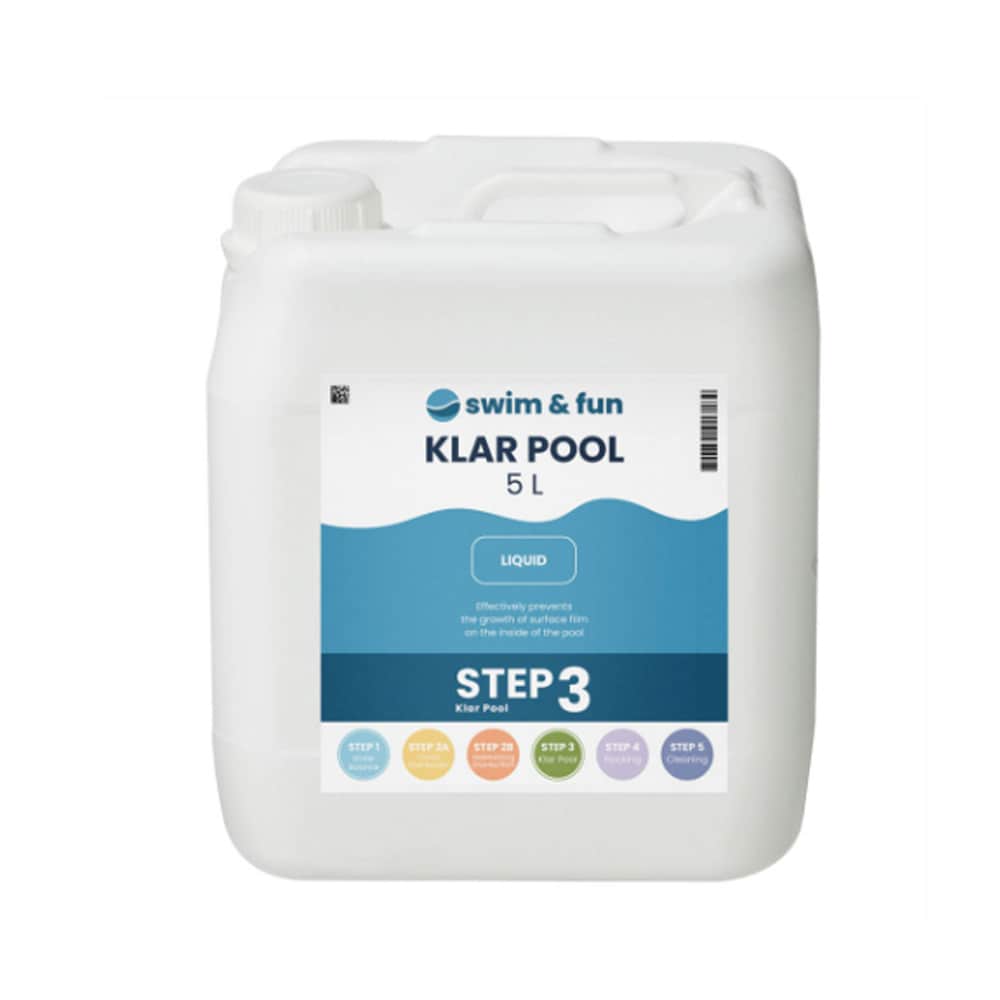 Swim & Fun KlarPool 5L / Pool anti-kalkmiddel / Flydende poolvandpleje