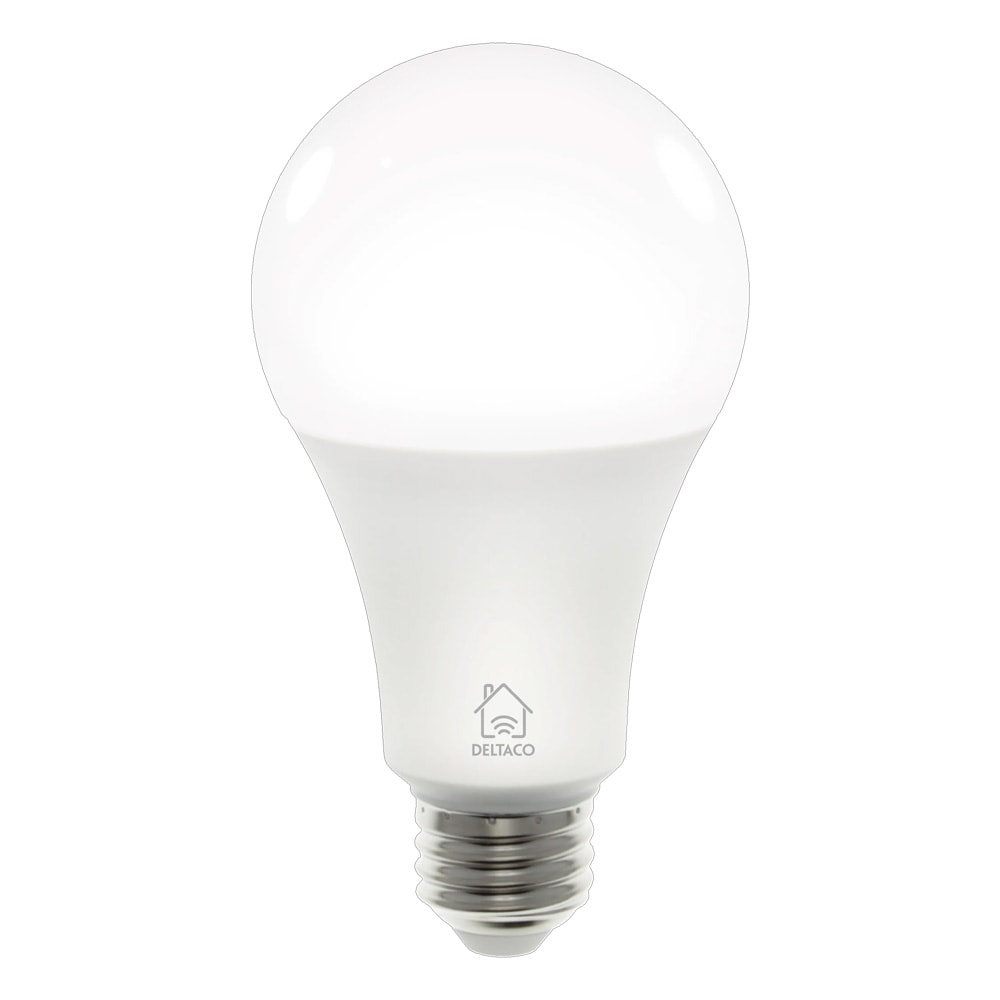 Deltaco Smart Home LED-lampe E27 WiFi 9 W 2700-6500 K / Smart LED-lampe E27