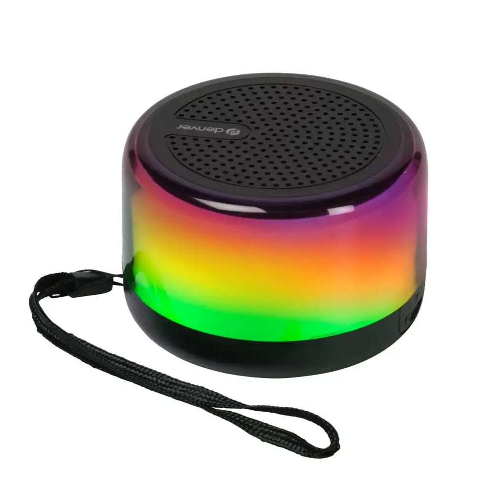 Denver BTP-103 Bluetooth-højttaler med RGB / Trådløs Bluetooth-højttaler med lyseffekter
