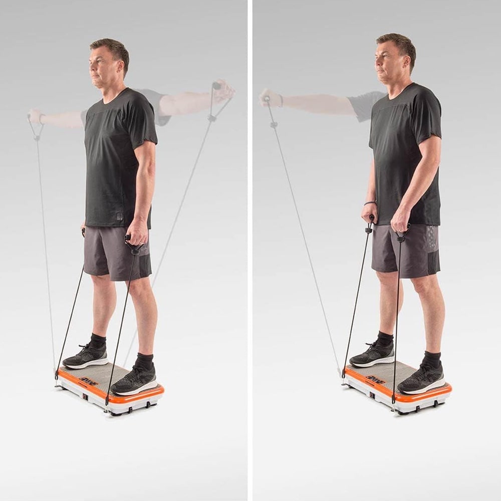 Vibroshaper Powerfit fitness-vibrationsplade / Vibrationsplade til hjemmetræning