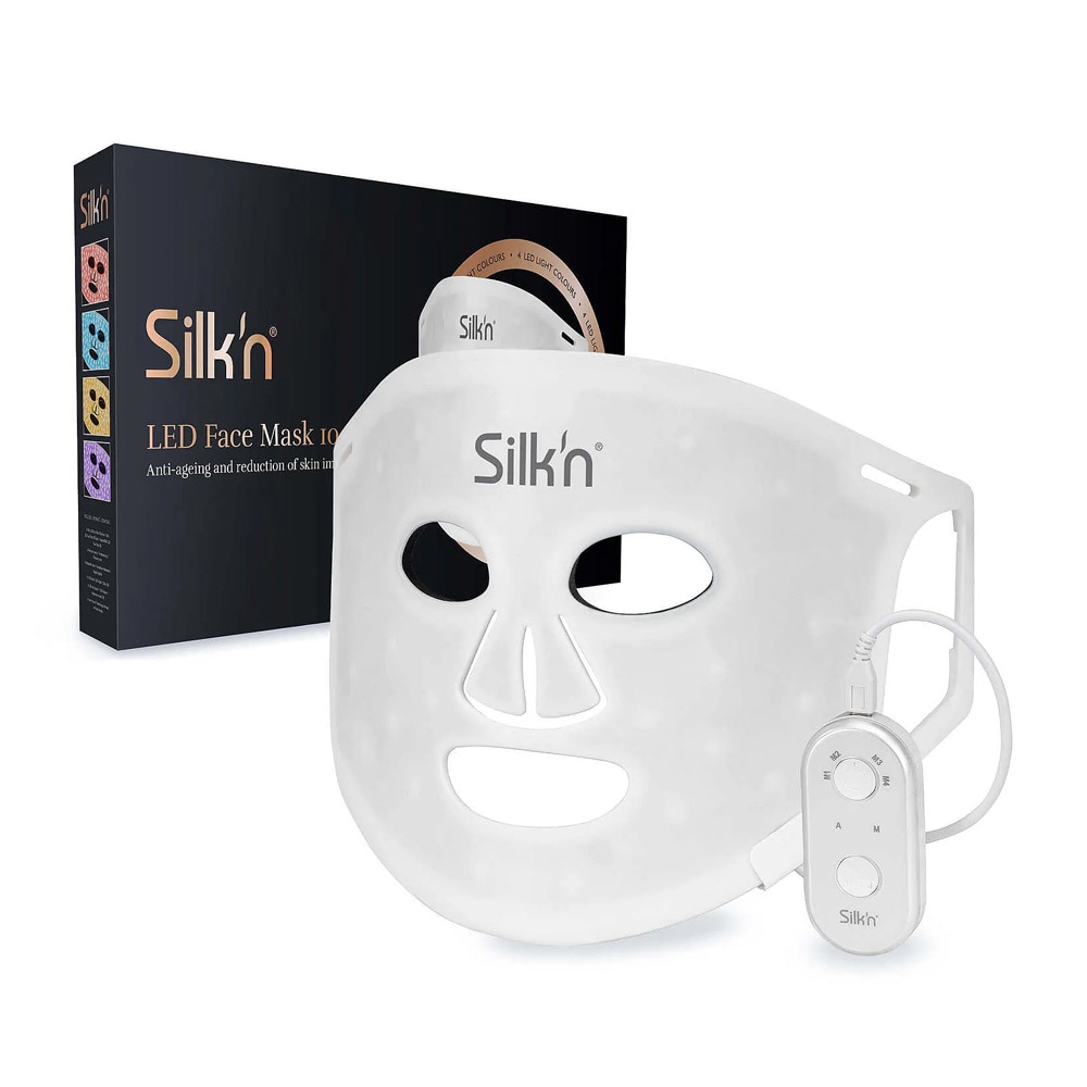 Silk'n Facial LED Mask 100 LEDs / LED-ansigtsmaske med 4 lystilstande / ansigtsmaske til hudpleje