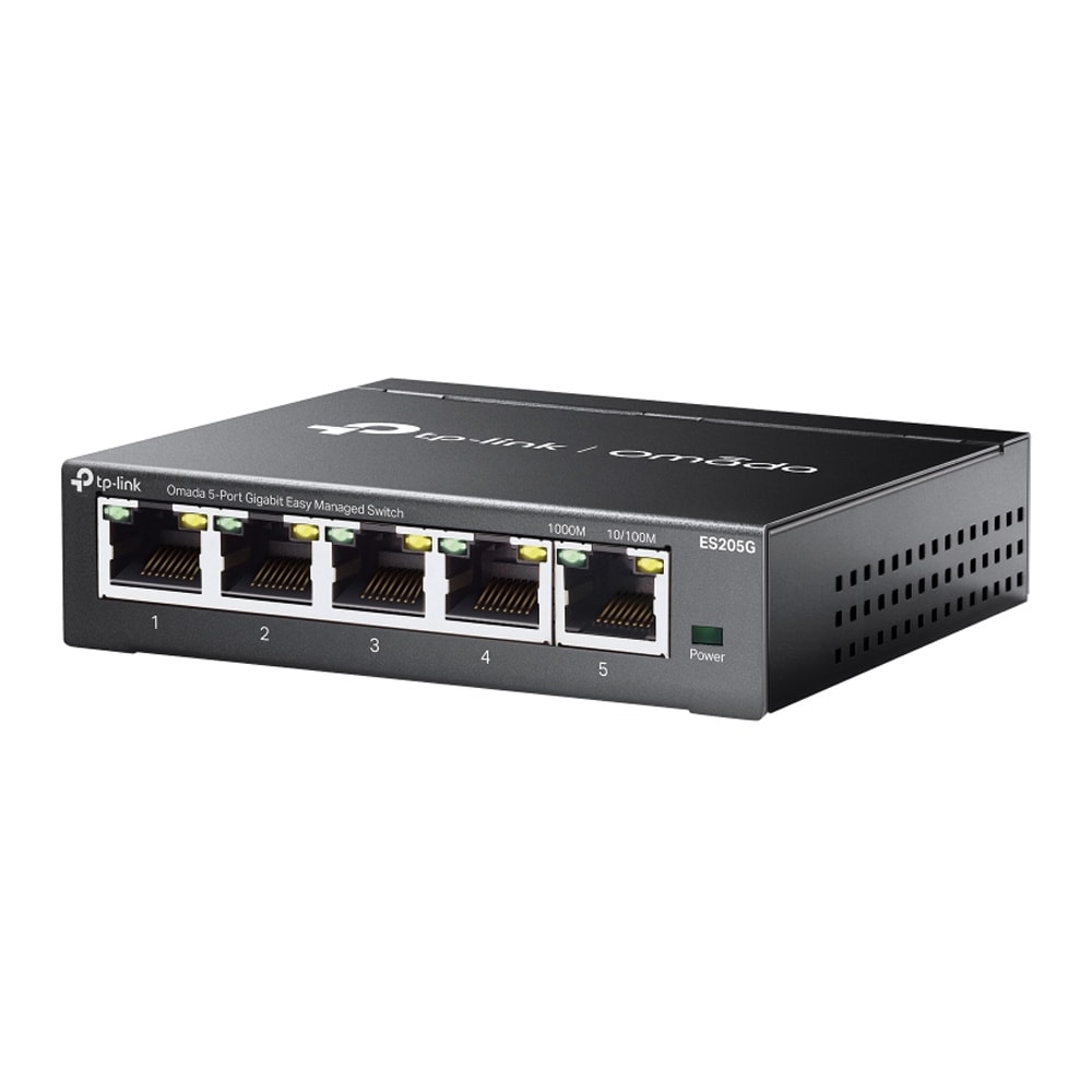 TP-LINK Switch Omada ES205G 5xGBit / Administreret 5-ports gigabit-switch