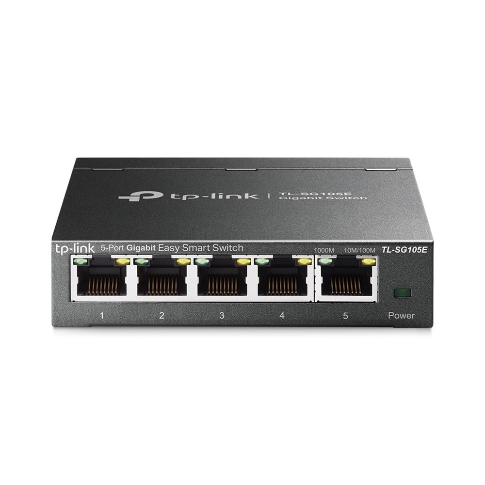 TP-LINK Switch TL-SG105E / 5-Port Gigabit Switch / Managed 5-Port Switch