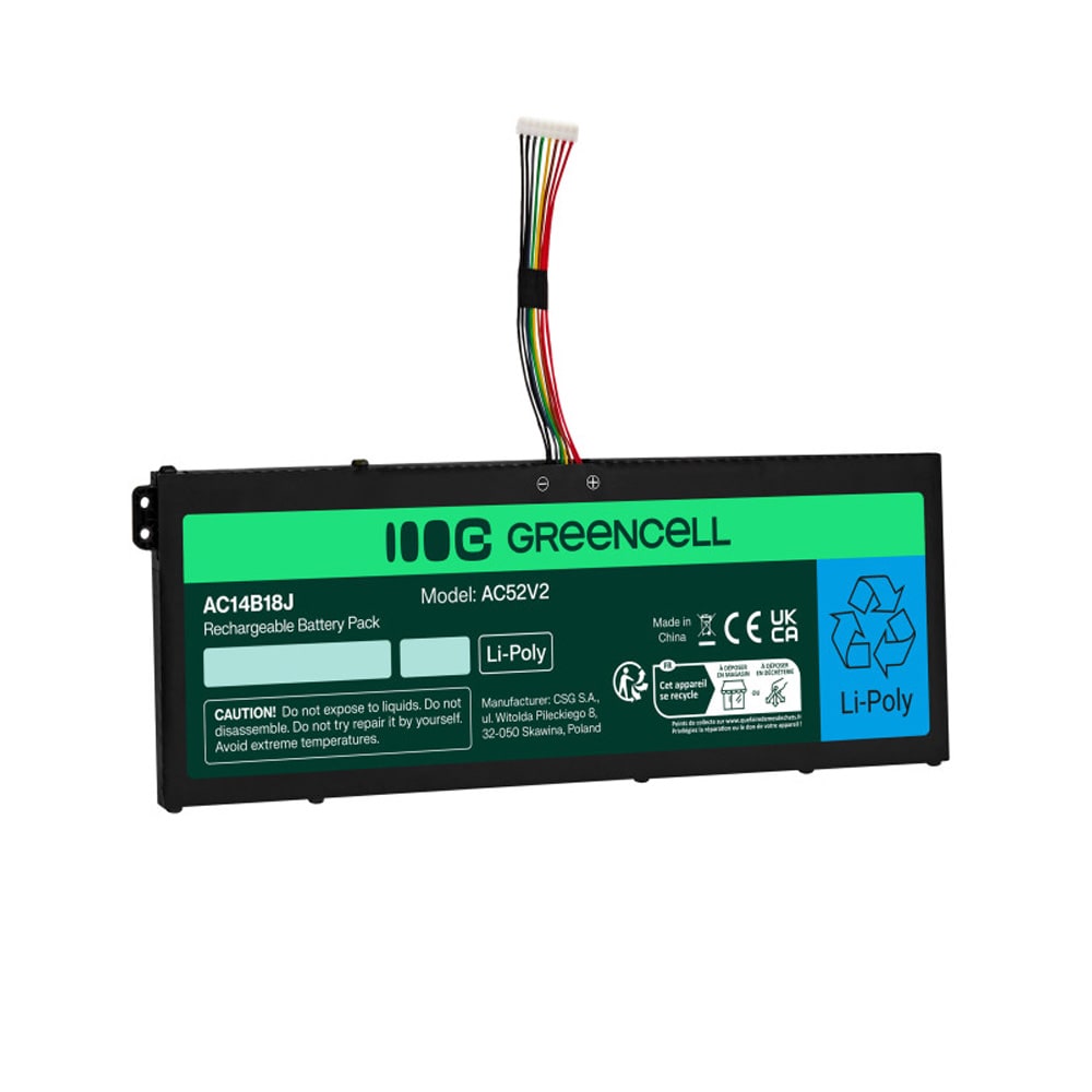 Green Cell-laptopbatteri til Acer Aspire 3 A315-23 og A315-55G / erstatningsbatteri