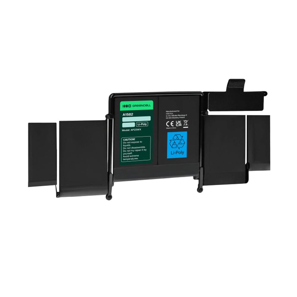 Green Cell A1582-batteri til Apple MacBook Pro 13,3 tommer A1502 (første halvdel af 2015) / erstatningsbatteri