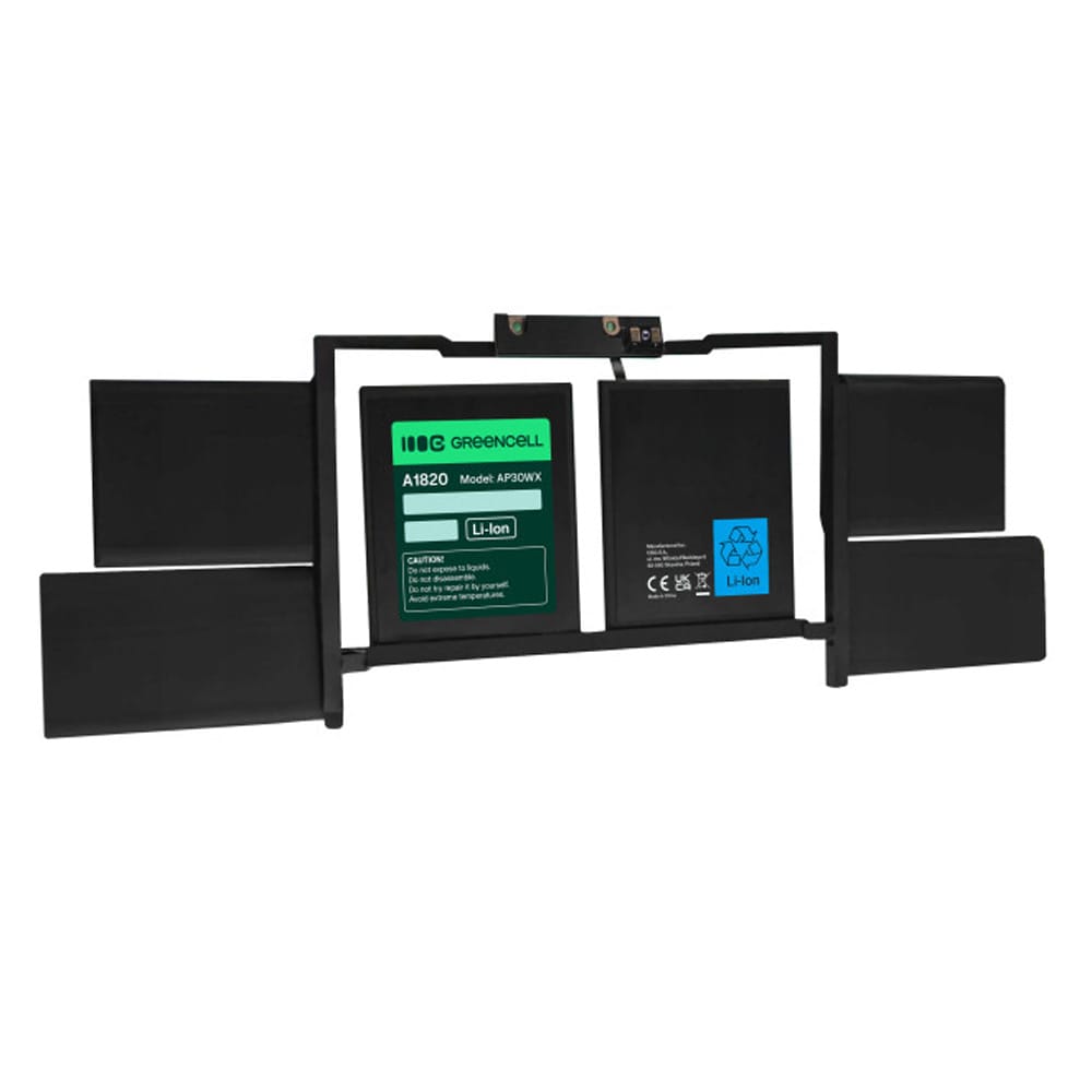 Green Cell A1820-batteri til Apple MacBook Pro 15" A1707 (2016, 2017) / erstatningsbatteri