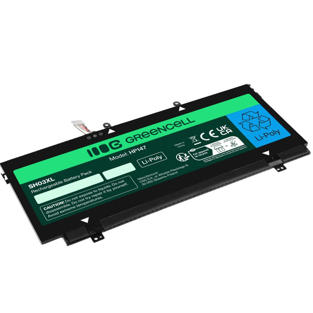 Green Cell-laptopbatteri SH03XL til HP Spectre x360 13-AC 13-W / erstatningsbatteri