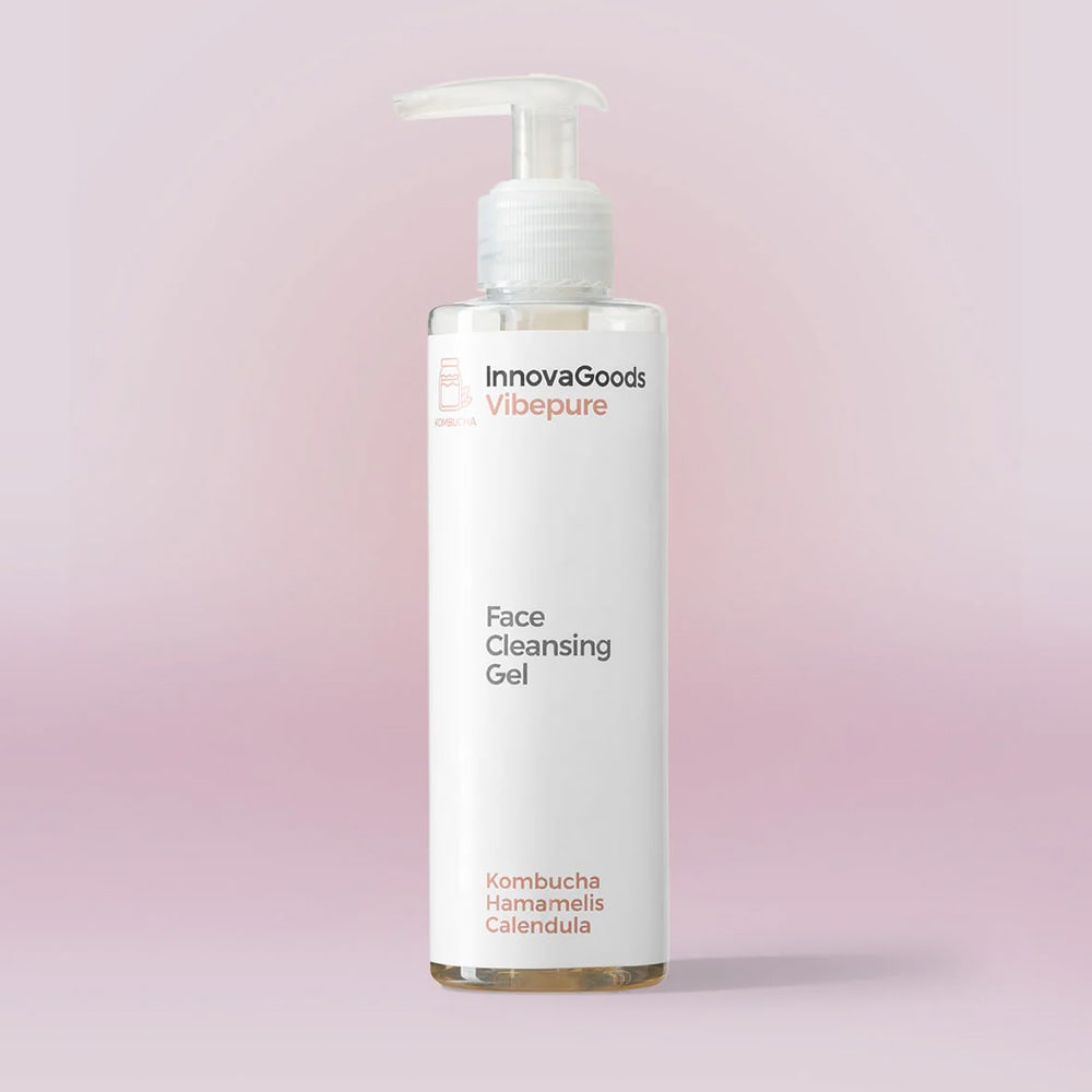 Vibepure rensegel til ansigtet 200 ml / vegansk ansigtsrens / kombucha og morgenfrue