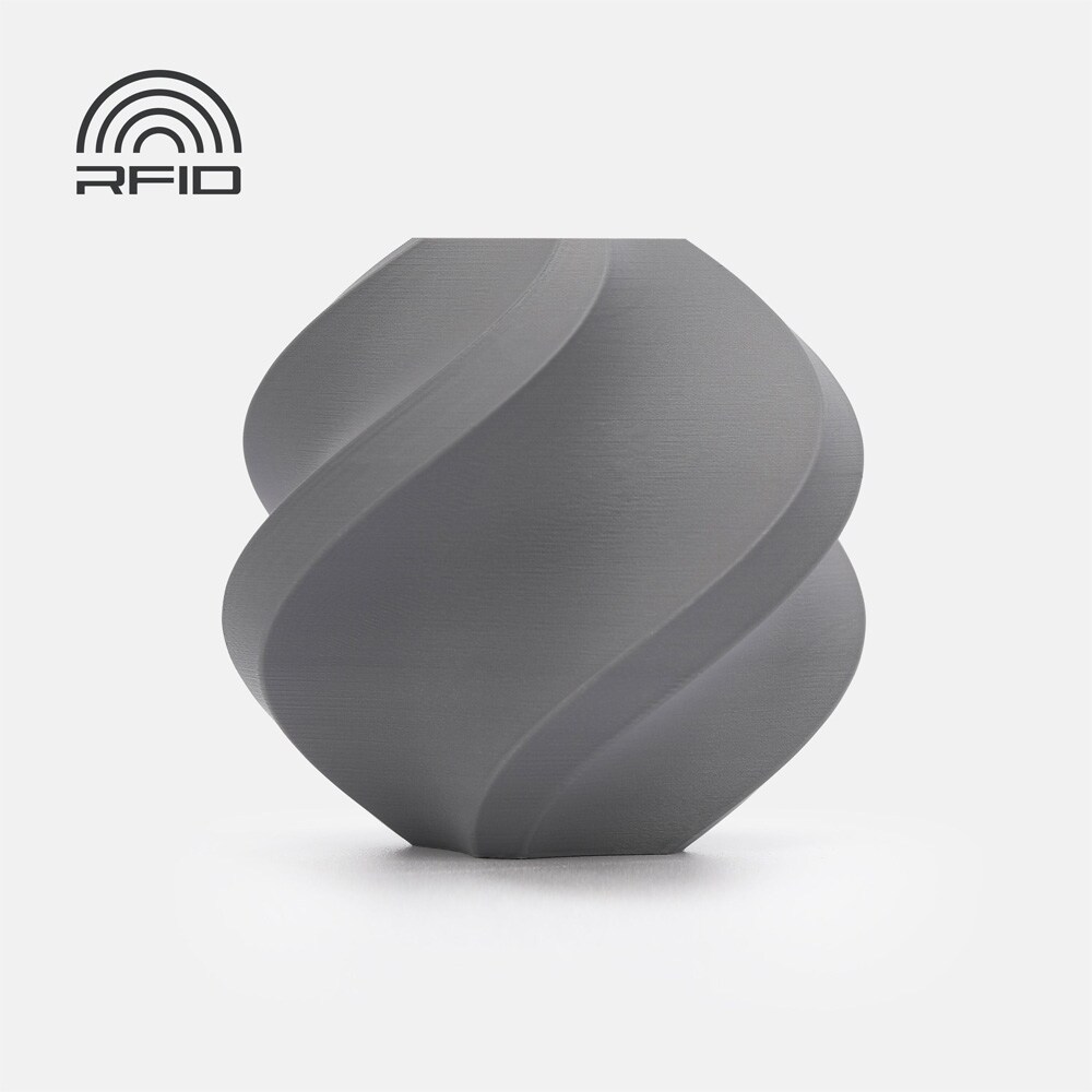 Bambu Lab PLA Matte-filament 1,75 mm / 1 kg refill-pakke Nardo Gray / mat PLA-filament med RFID