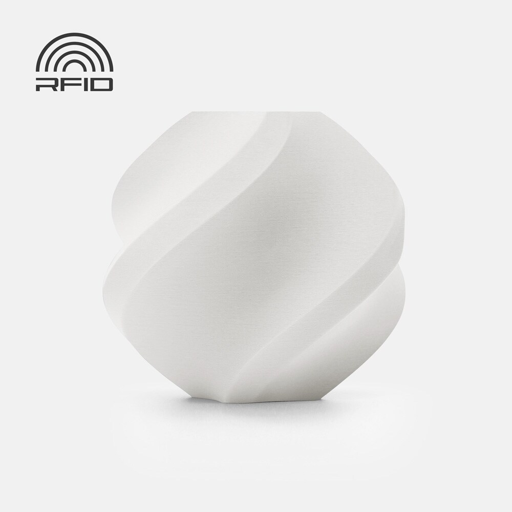 Bambu Lab PLA Matte-filament 1,75 mm / 1 kg spole Ivory White / mat PLA-filament til 3D-printere