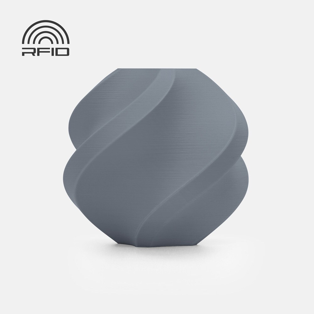 Bambu Lab PLA Matte-filament 1,75 mm / 1 kg Ash Grey / mat PLA-filament med RFID