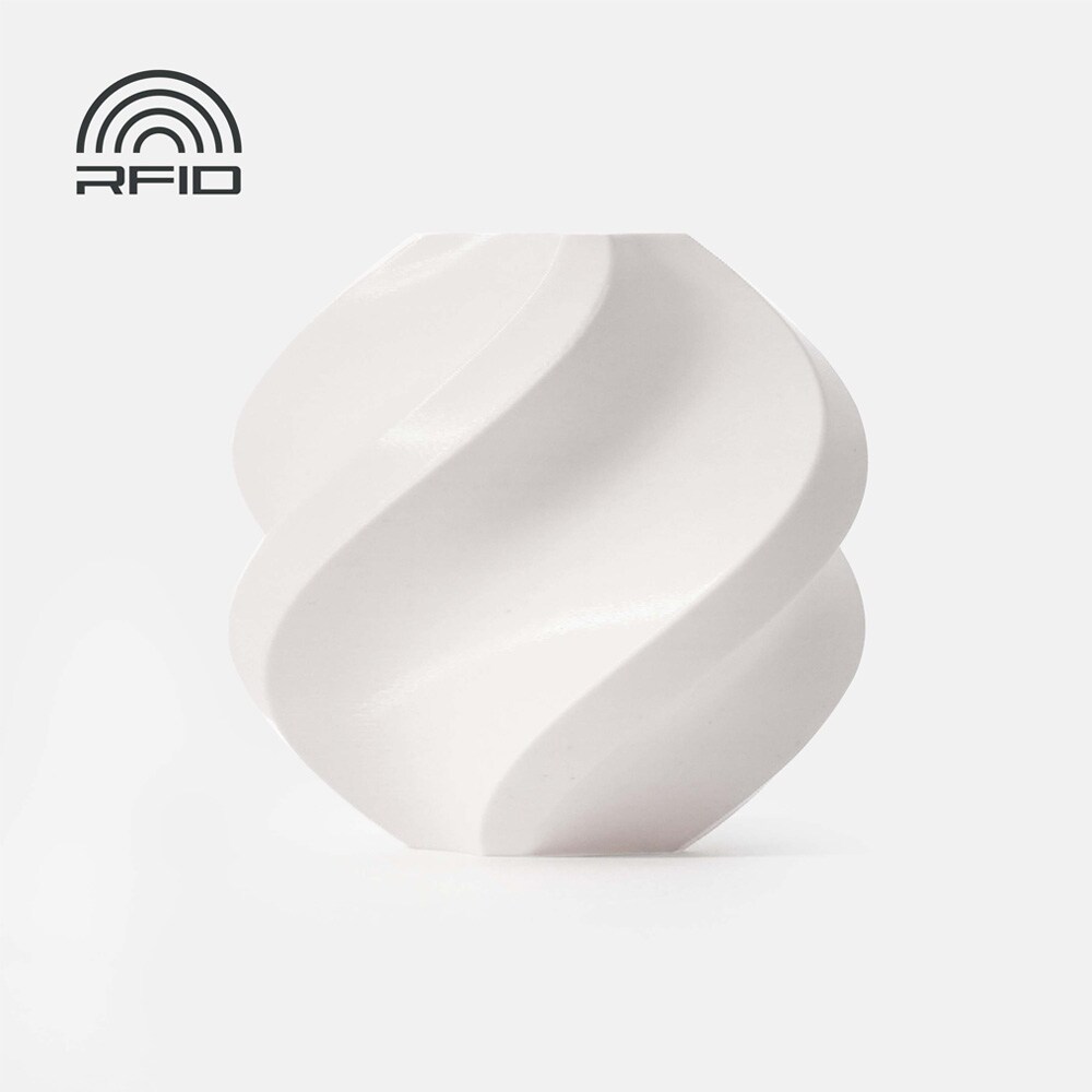 Bambu Lab PLA Basic-filament 1,75 mm / 1 kg spole Jade White / hvidt PLA-filament med RFID