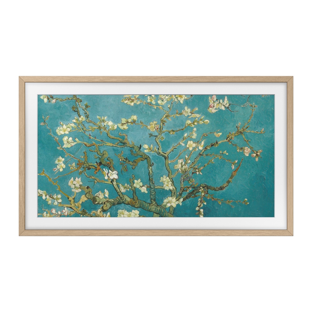 Samsung ramme til The Frame 32" 2023 / udskiftelig TV-ramme i teak / dekorativ ramme til Samsung The Frame