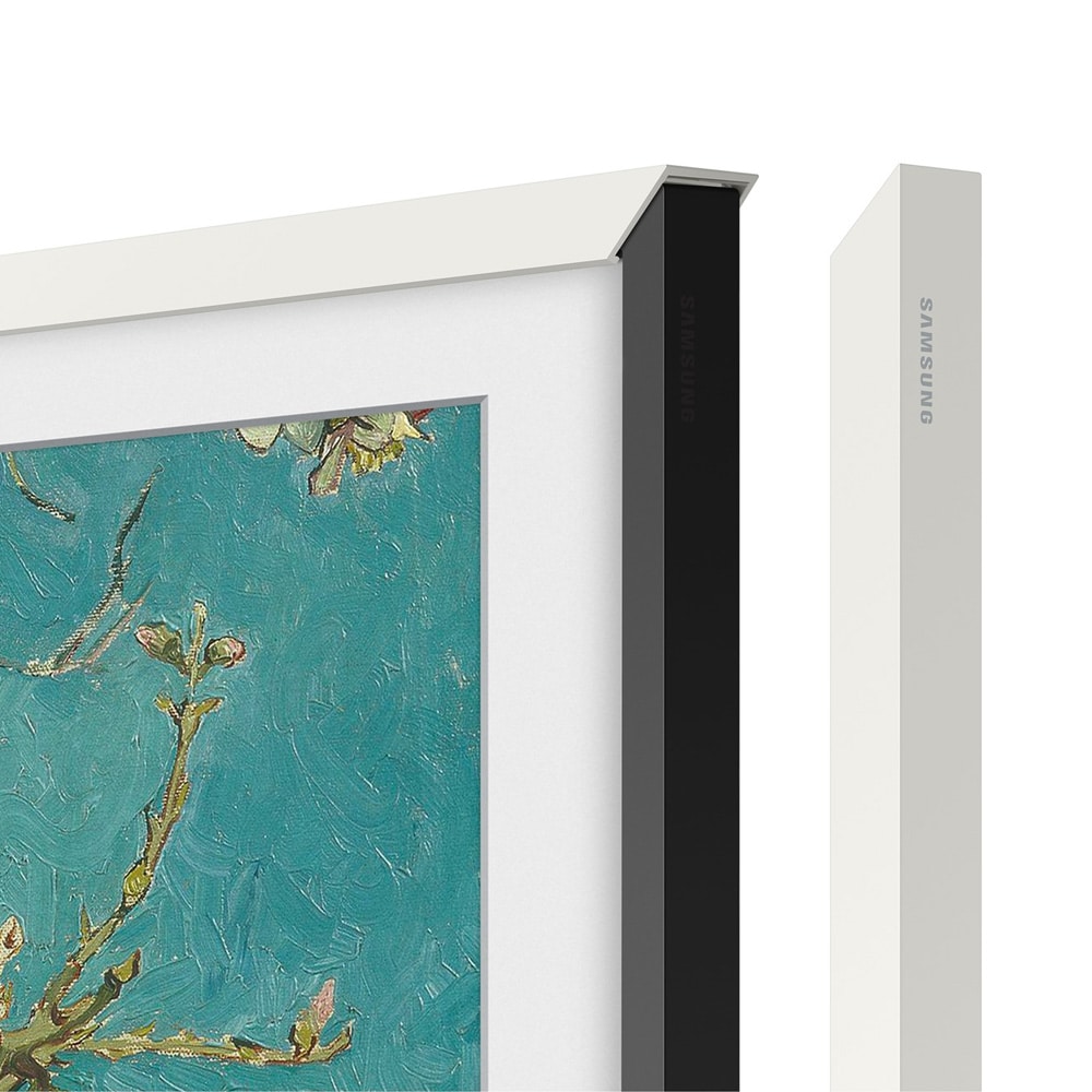 Samsung ramme til The Frame 32" 2023 / udskiftelig TV-ramme i hvid / dekorativ ramme til Samsung The Frame