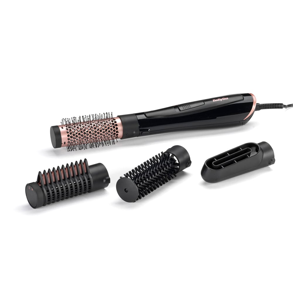 BaByliss Perfect Finish AS126E varmluftsbørste / 1000 W stylingbørste / ionisk volumenbørste med 4 tilbehør