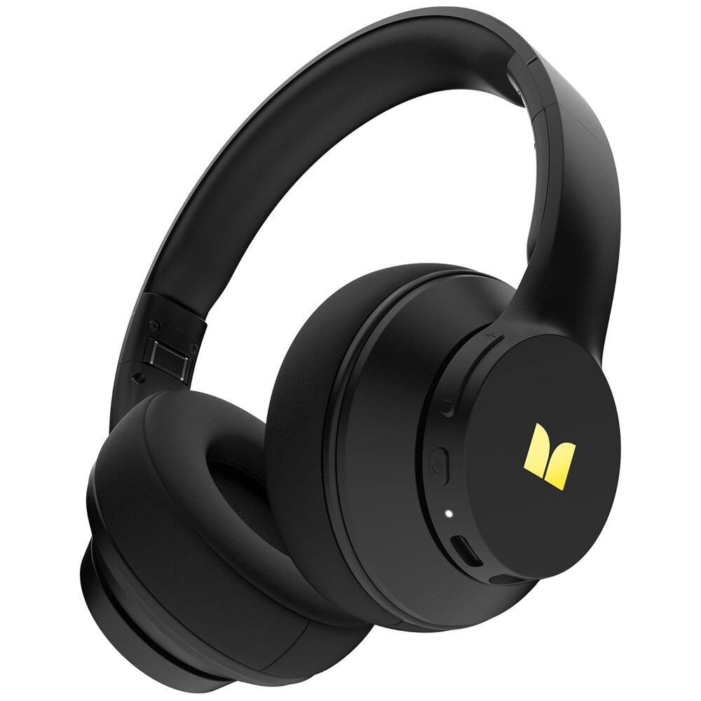 Monster Mission 100 Bluetooth-hovedtelefoner / over-ear-hovedtelefoner med Bluetooth 5.4 / sort headset