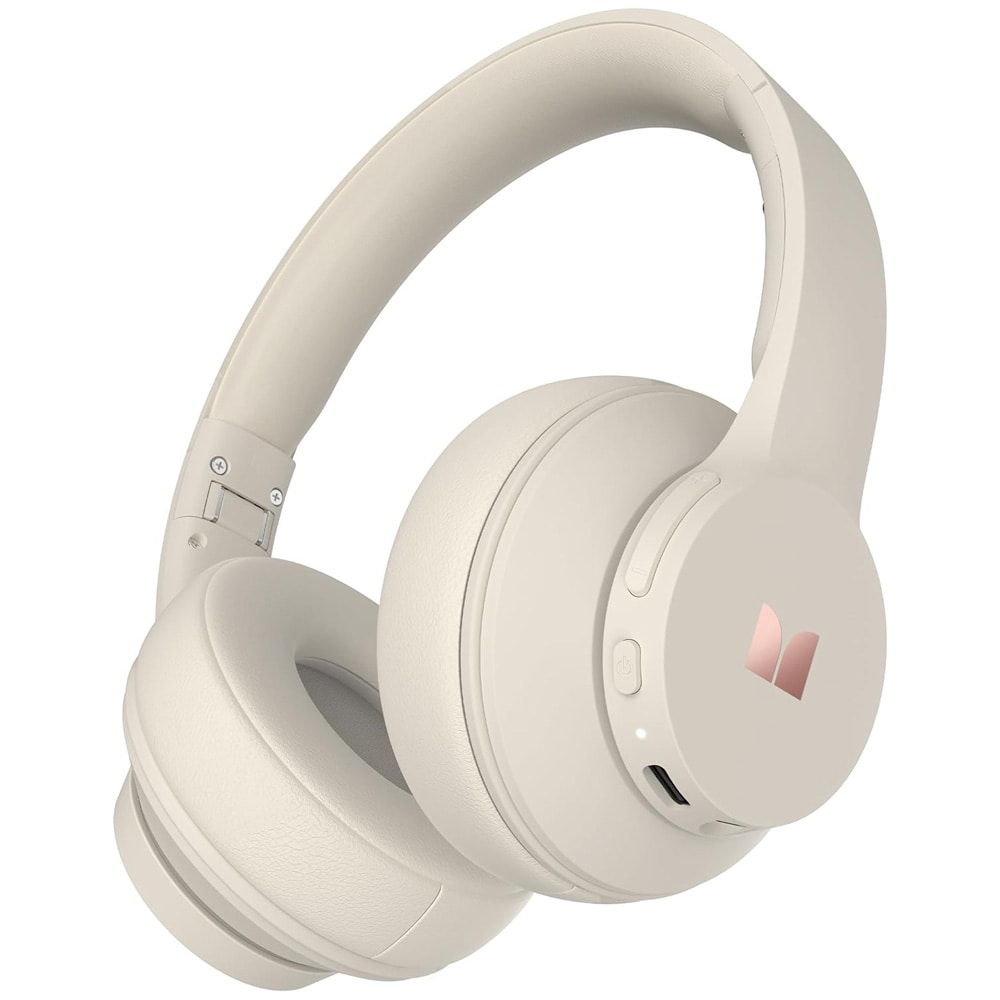 Monster Mission 100 Bluetooth-hovedtelefoner / over-ear-hovedtelefoner med Bluetooth 5.4 / hvidt headset
