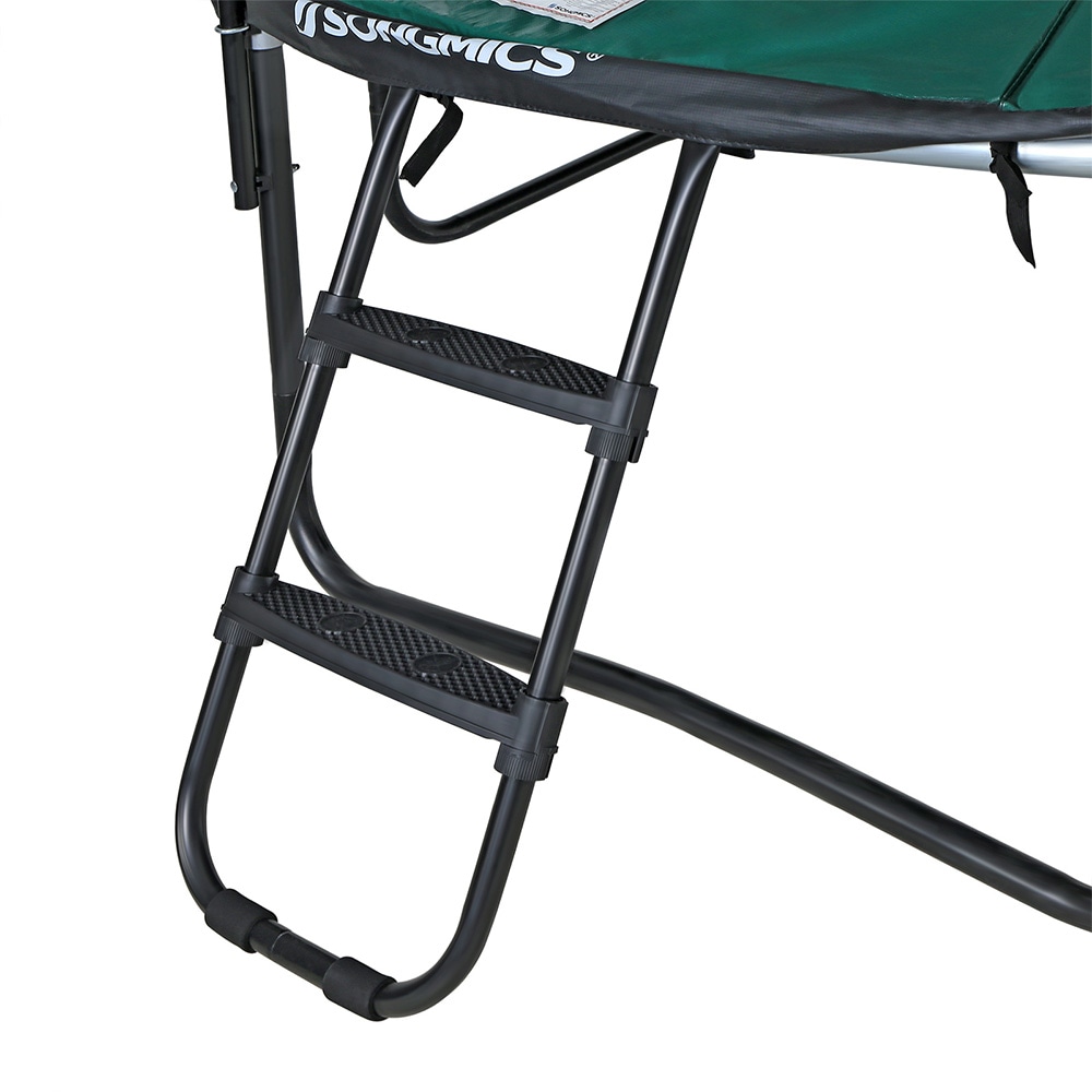 Trampolinstige 76 cm / sort stige til trampoline med brede skridsikre trin
