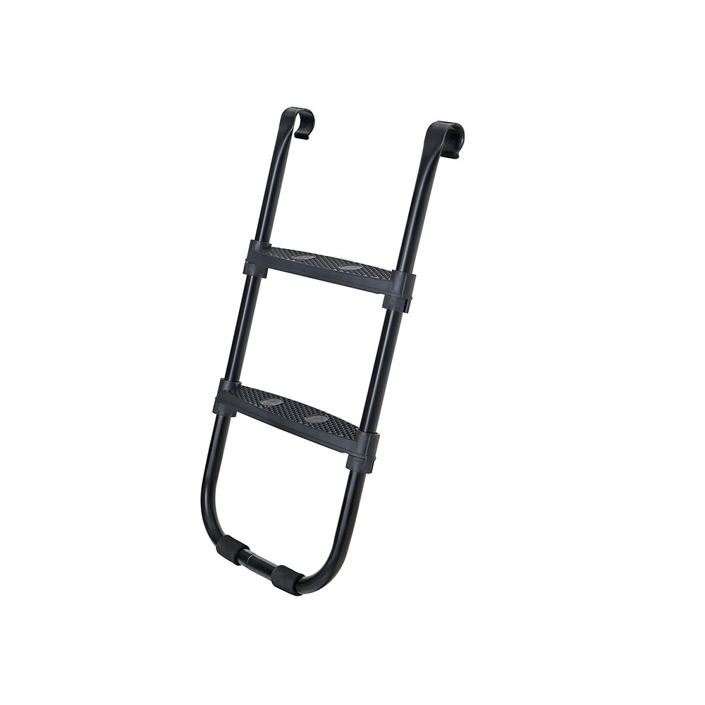 Trampolinstige 76 cm / sort stige til trampoline med brede skridsikre trin