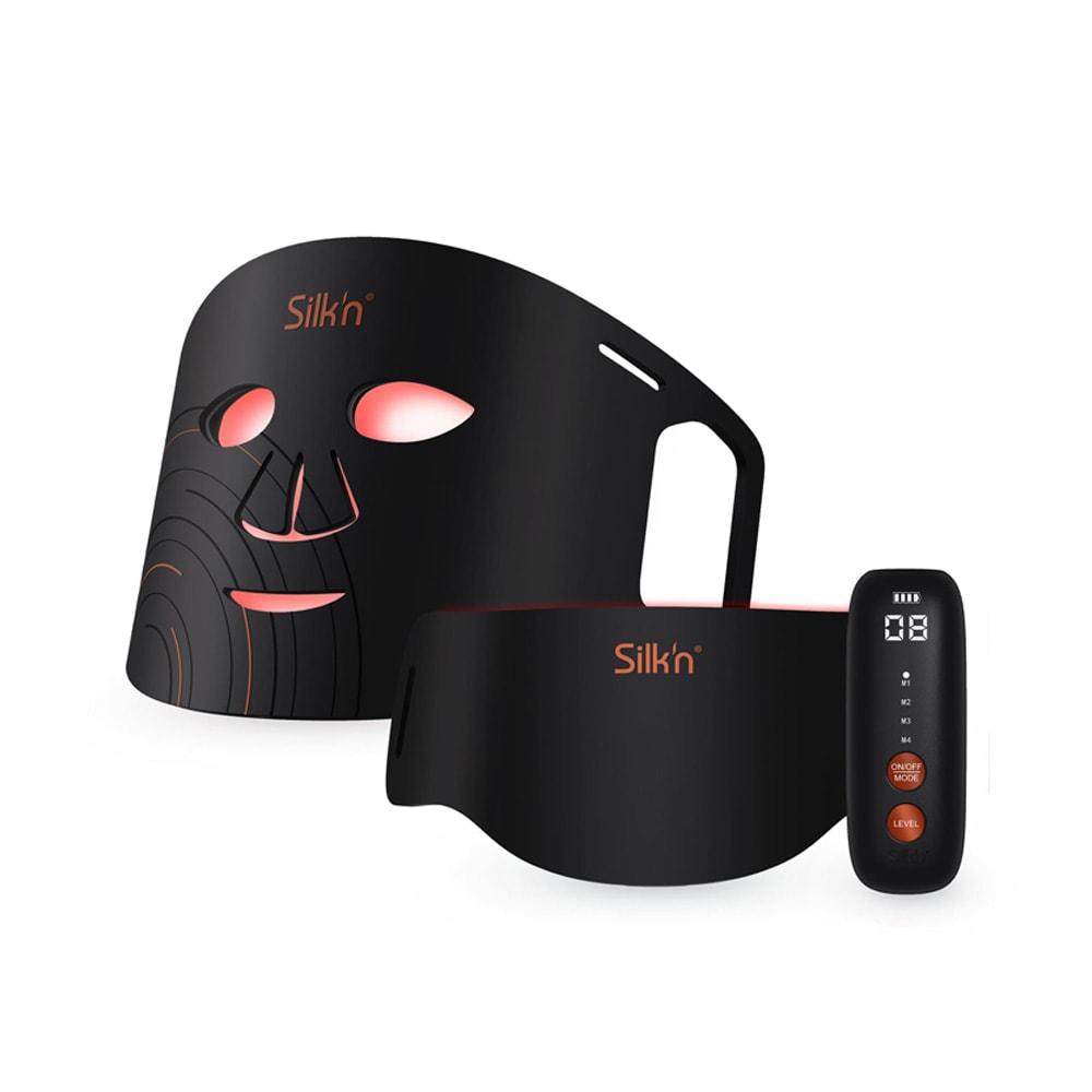 Silk’n Facial Dual LED ansigtsmaske / LED-maske til ansigt og hals / lanti-age lysbehandling derhjemme