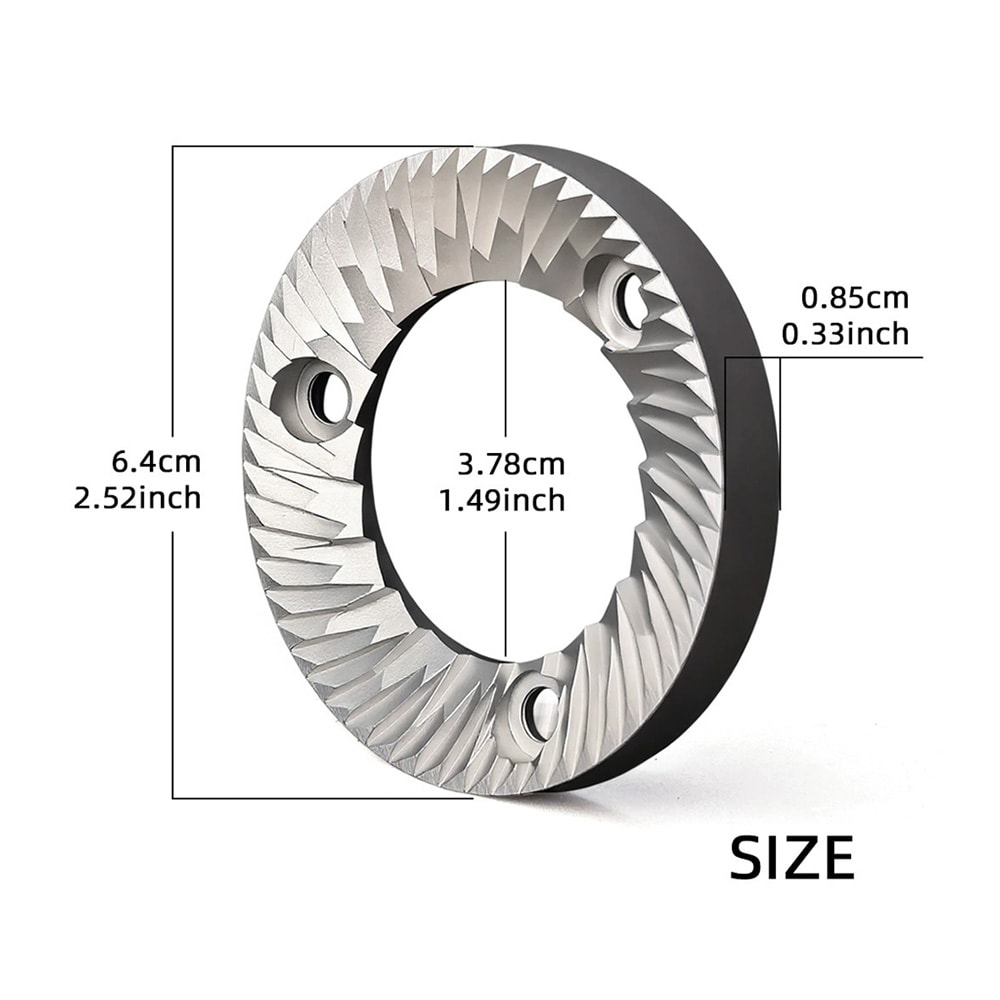 Flade kværnskiver til kaffekværn 64 mm / maleskiver i 420-rustfrit stål / 2 stk.