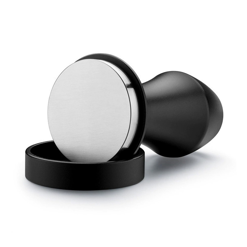 Fjederbelastet kaffetamper 58 mm / tamper med flad bund / espressotilbehør og baristaudstyr