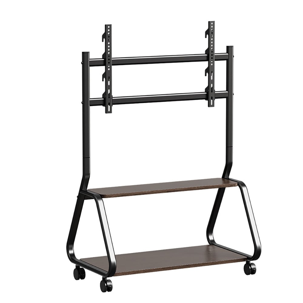 Gulvstativ til TV 32–75″ / TV-stativ med hjul, 2 hylder og VESA 800 × 400 mm