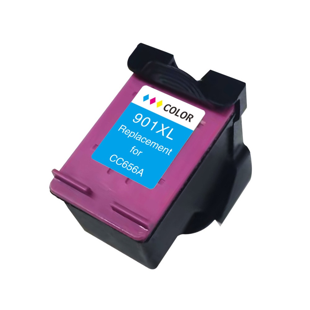 Blækpatron til HP 901XL / renoveret farvepatron CC656AE / passer til HP Officejet