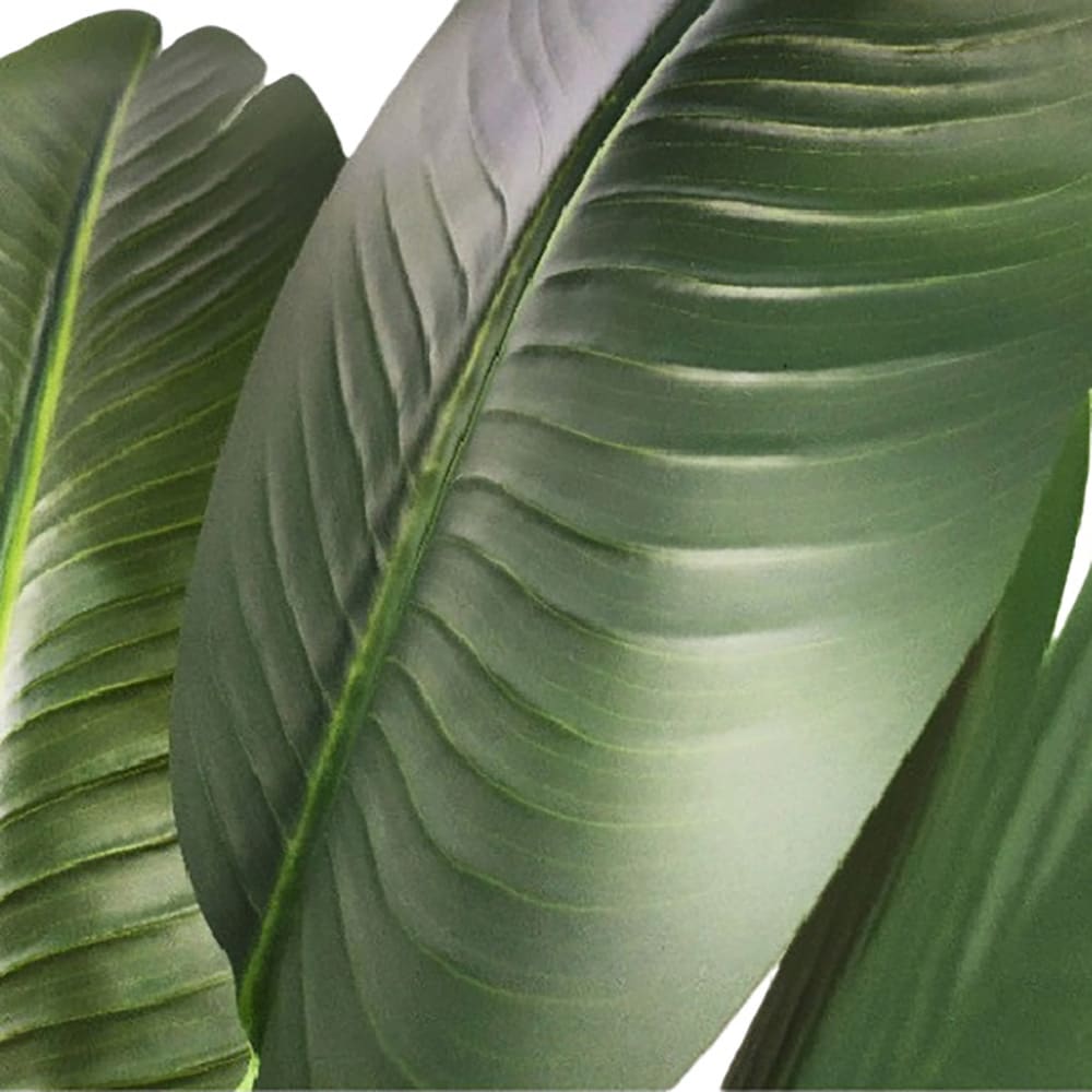 Kunstig palme / palmetræ i krukke / tropisk kunstplante 120 cm – grøn/sort