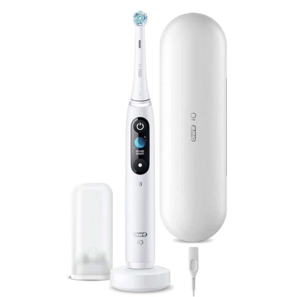 Oral-B iO Series 9N elektrisk tandbørste hvid / magnetisk tandbørste med 7 børsteprogrammer og OLED-display