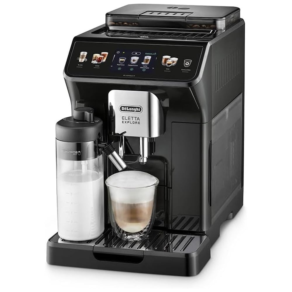 De'Longhi Eletta Explore / fuldautomatisk espressomaskine med cold brew / LatteCrema Hot & Cool kaffemaskine